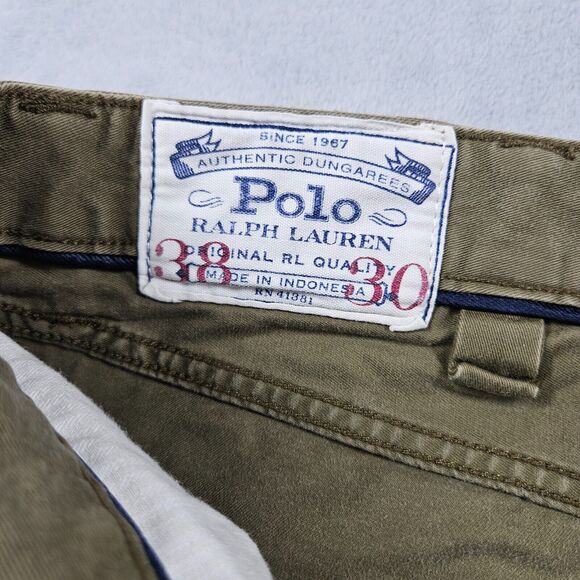 Polo Ralph Lauren Varick Slim Fit Straight Leg Jeans Mens Size 38x28 Olive Green - Picture 6 of 15
